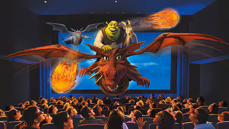 Shrek 4-D Adventure at the park