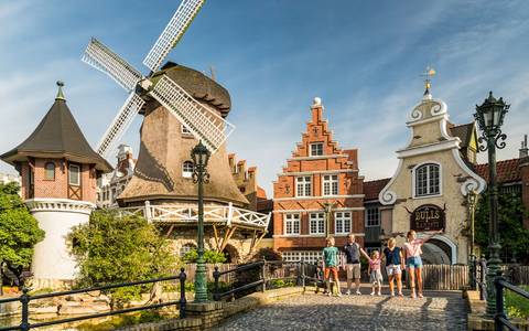 Dutch Themed Village and Windmill — Heide Park Resort in Soltau, Lower Saxony