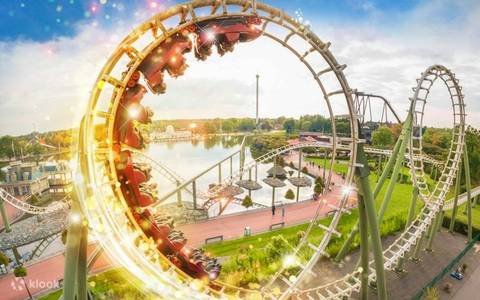 Big Loop Roller Coaster at Heide Park — Heide Park Resort in Soltau, Lower Saxony