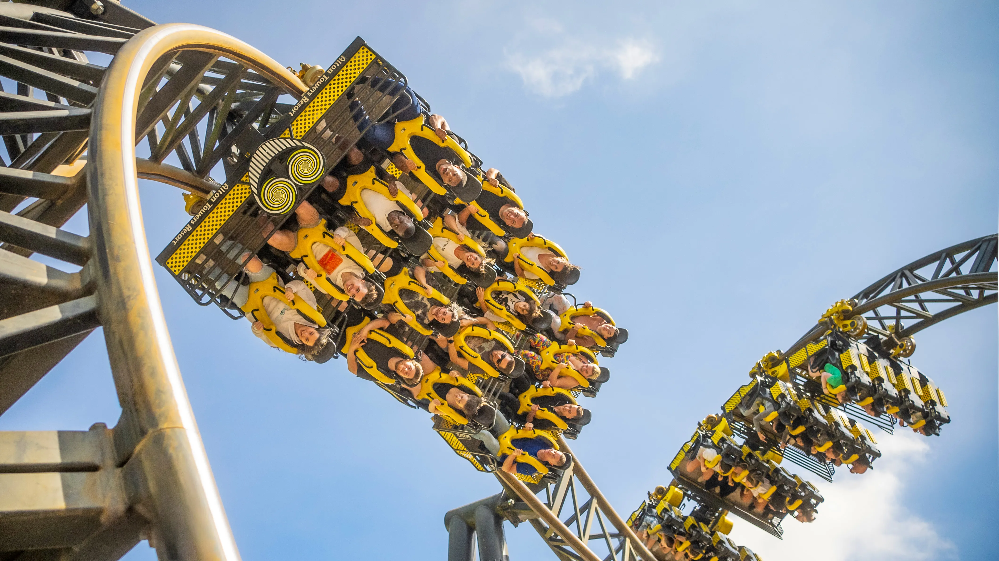 The Smiler at Alton Towers, 14 inversions