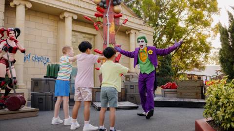 Meeting The Joker at Warner Bros. Movie World