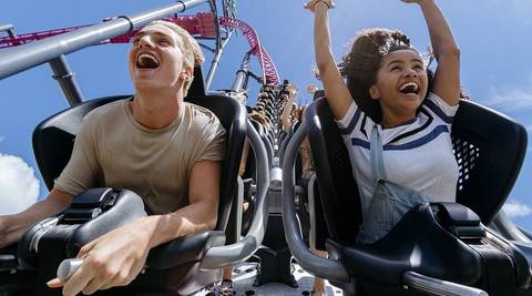 Thrills on the DC Rivals HyperCoaster — Warner Bros. Movie World in Oxenford, Queensland
