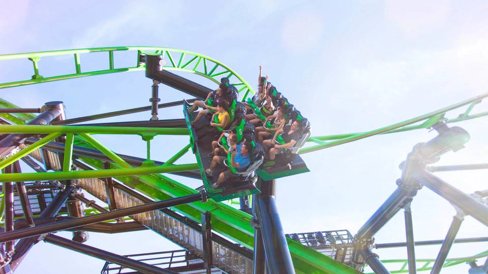 Green Lantern Coaster at Warner Bros. Movie World
