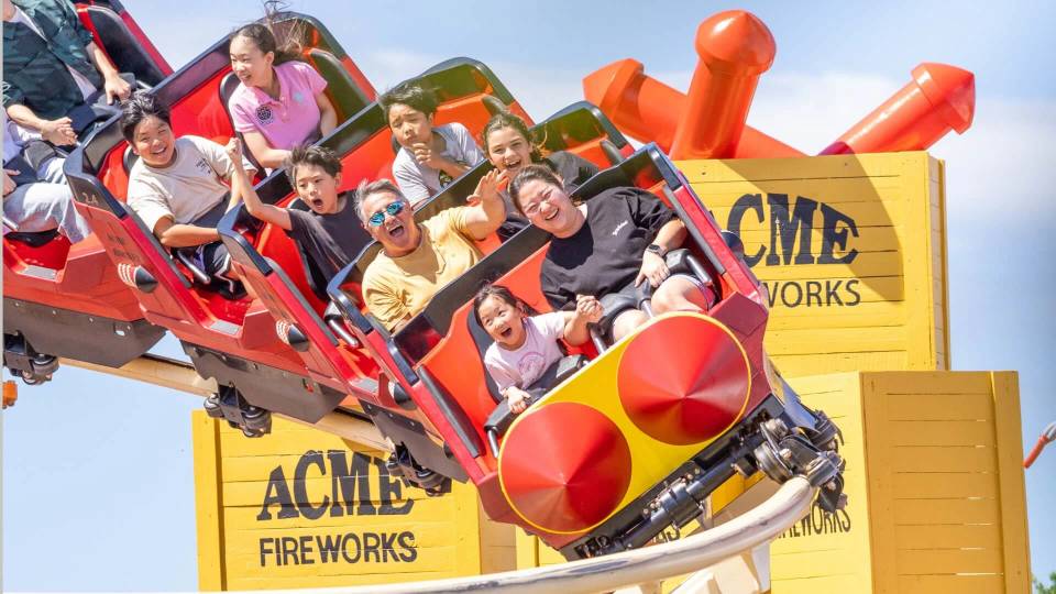 Road Runner Rollercoaster at Warner Bros. Movie World