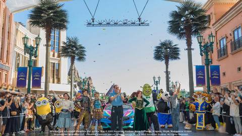 Character Celebration along Hollywood Boulevard — Universal Studios Beijing in Beijing