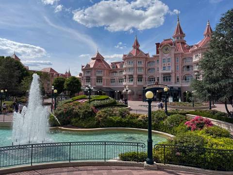 Disneyland Hotel and Main Park Entrance — Disneyland Park (Paris) in Chessy, Marne-la-Vallée
