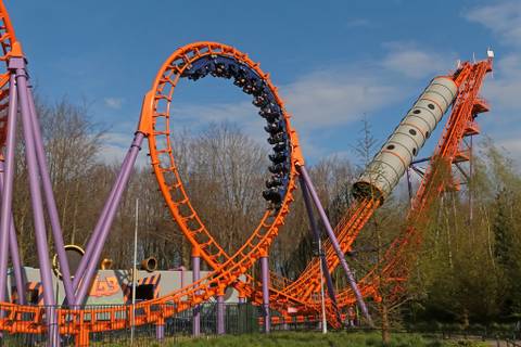 Speed of Sound Boomerang Roller Coaster — Walibi Holland in Biddinghuizen, Flevoland