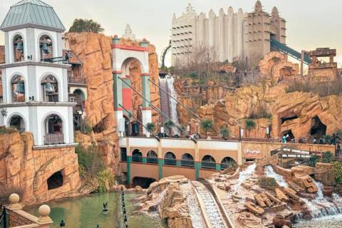 Chiapas Water Ride in the Mexico Area — Phantasialand in Brühl, North Rhine-Westphalia