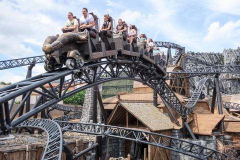 Raik Family Boomerang Coaster in Klugheim — Phantasialand in Brühl, North Rhine-Westphalia