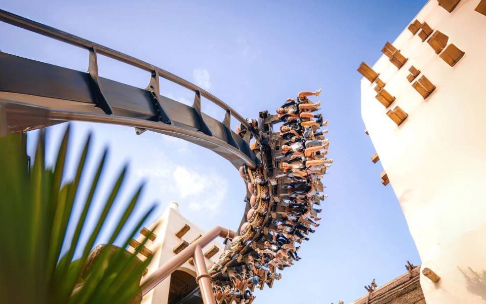 Black Mamba roller coaster at Phantasialand