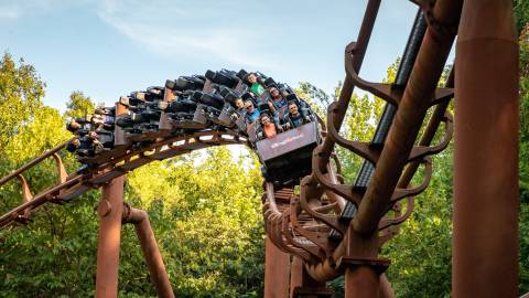 Tennessee Tornado Roller Coaster Inversion — Dollywood in Pigeon Forge