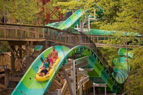 RiverRush Water Coaster at Splash Country — Dollywood in Pigeon Forge