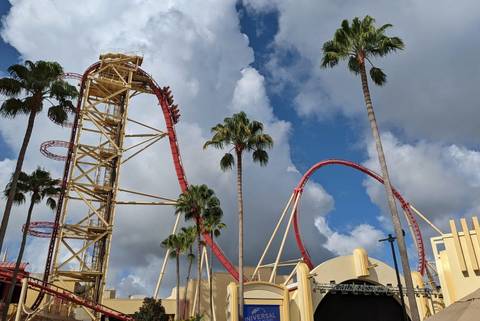 Hollywood Rip Ride Rockit Vertical Lift Hill — Universal Studios Florida in Orlando, Florida