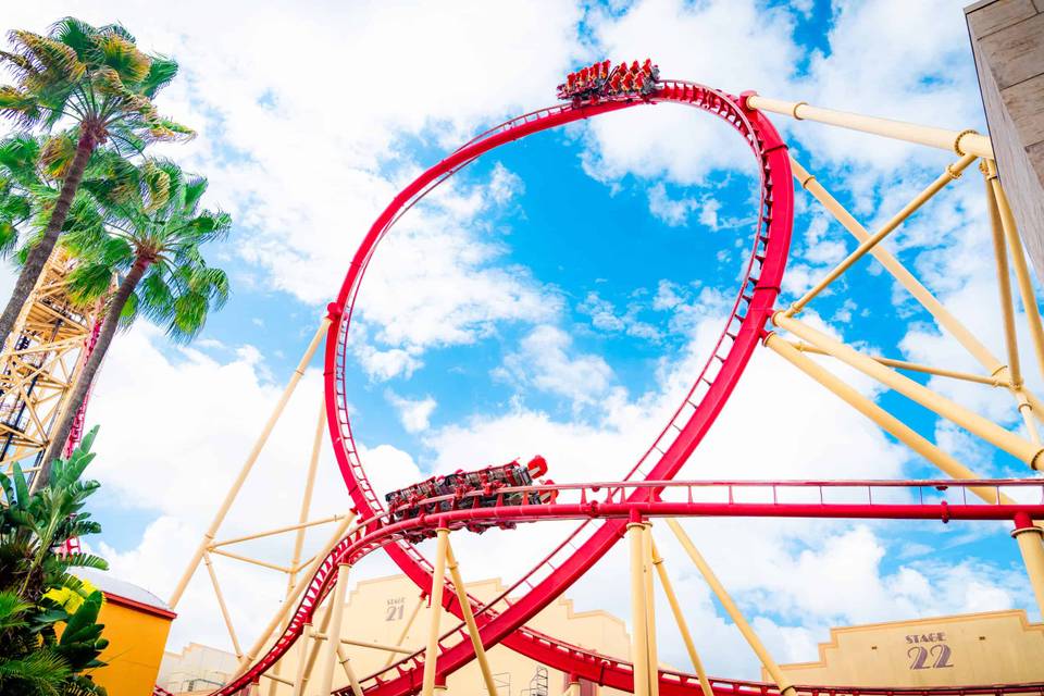Hollywood Rip Ride Rockit roller coaster at Universal Studios Florida