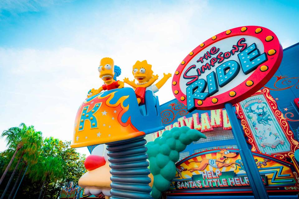 The Simpsons Ride simulator at Universal Studios Florida