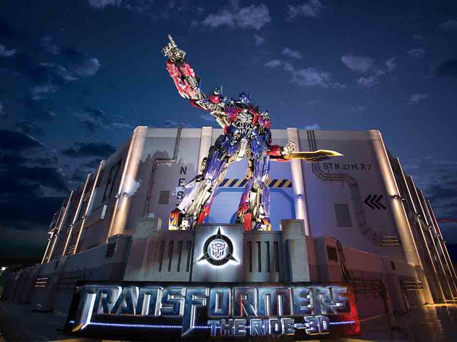 Transformers: The Ride 3D at the park