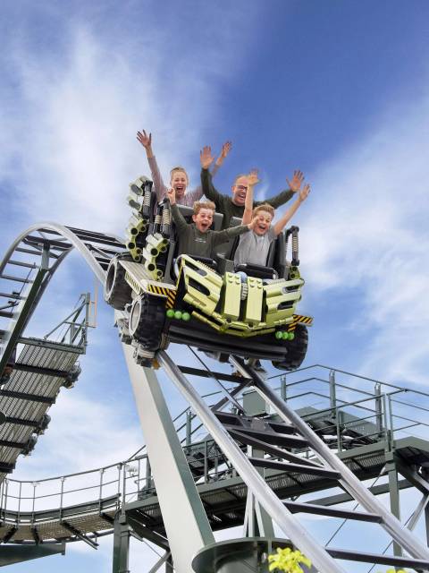 Family Thrills on X-treme Racers — Legoland Billund Resort in Billund