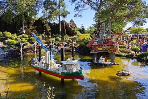 Miniland Offshore Oil Rig and Vessel Display — Legoland Billund Resort in Billund