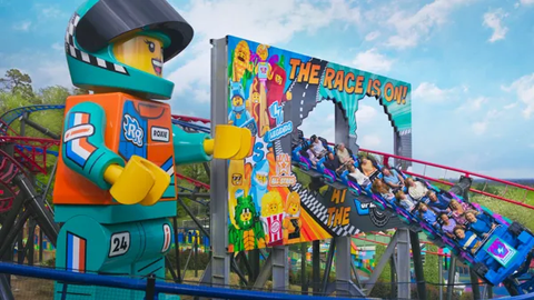 Minifigure Speedway Roller Coaster — Legoland Billund Resort in Billund