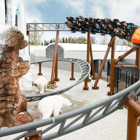 Polar X-plorer Roller Coaster in Polar Land — Legoland Billund Resort in Billund