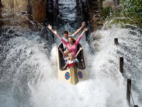 Splashdown on the LEGO Canoe — Legoland Billund Resort in Billund