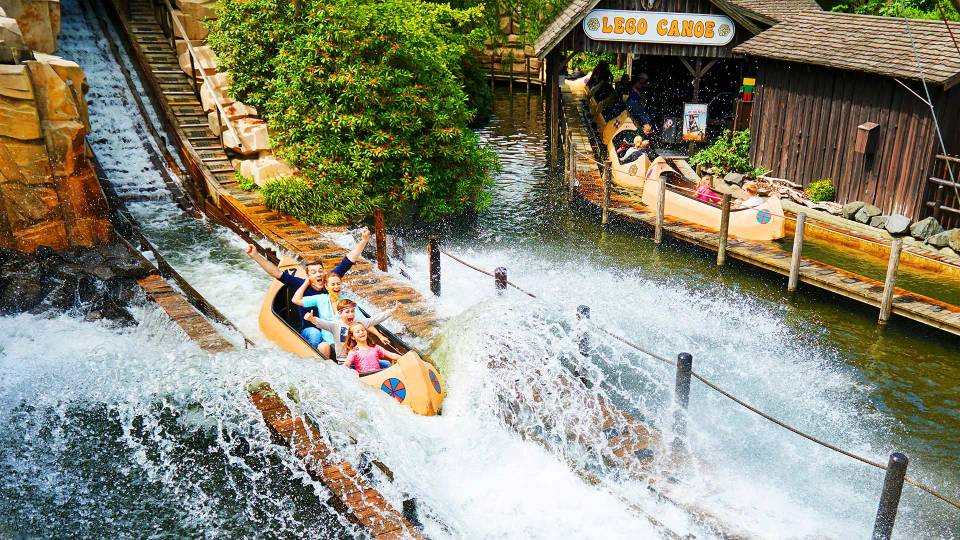 Lego Canoe water ride at Legoland Billund Resort