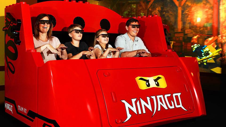 Ninjago The Ride dark ride at Legoland Billund Resort