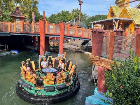 Riders on Popeye & Bluto's Bilge-Rat Barges — Universal Islands of Adventure in Orlando, Florida