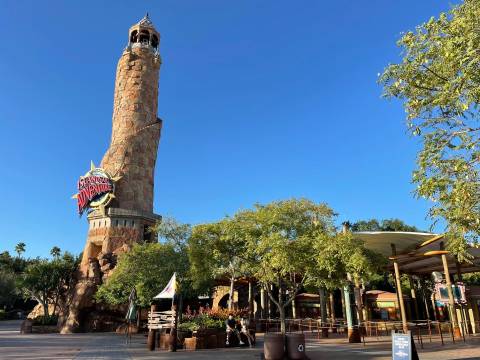 Pharos Lighthouse at the Park Entrance — Universal Islands of Adventure in Orlando, Florida