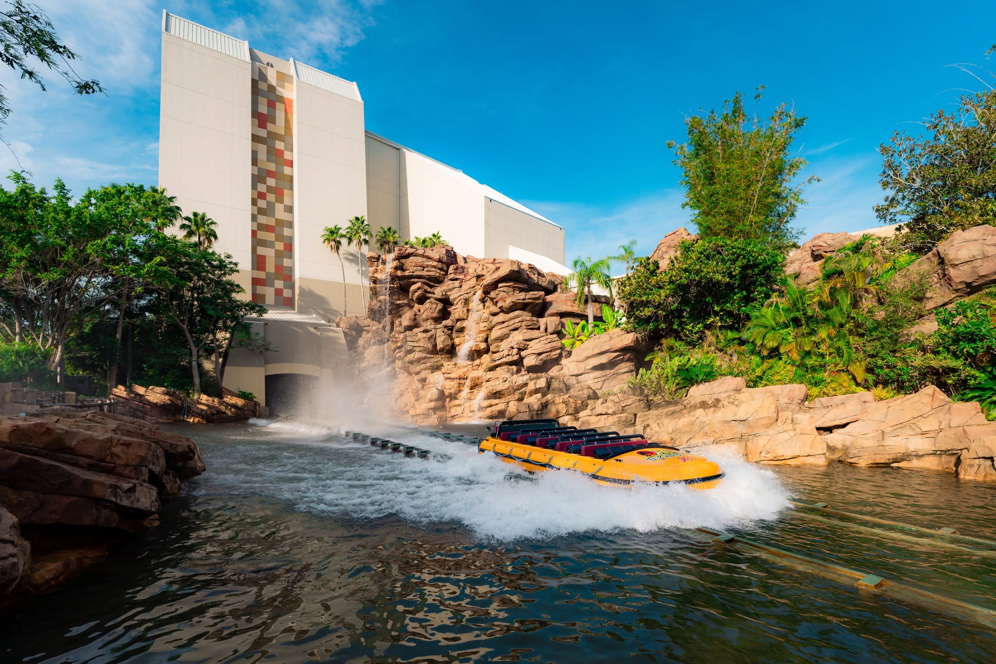 Jurassic Park River Adventure water ride at Universal Islands of Adventure