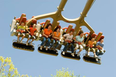 Midair Thrills on The Giant Barn Swing — Silver Dollar City in Branson, Missouri