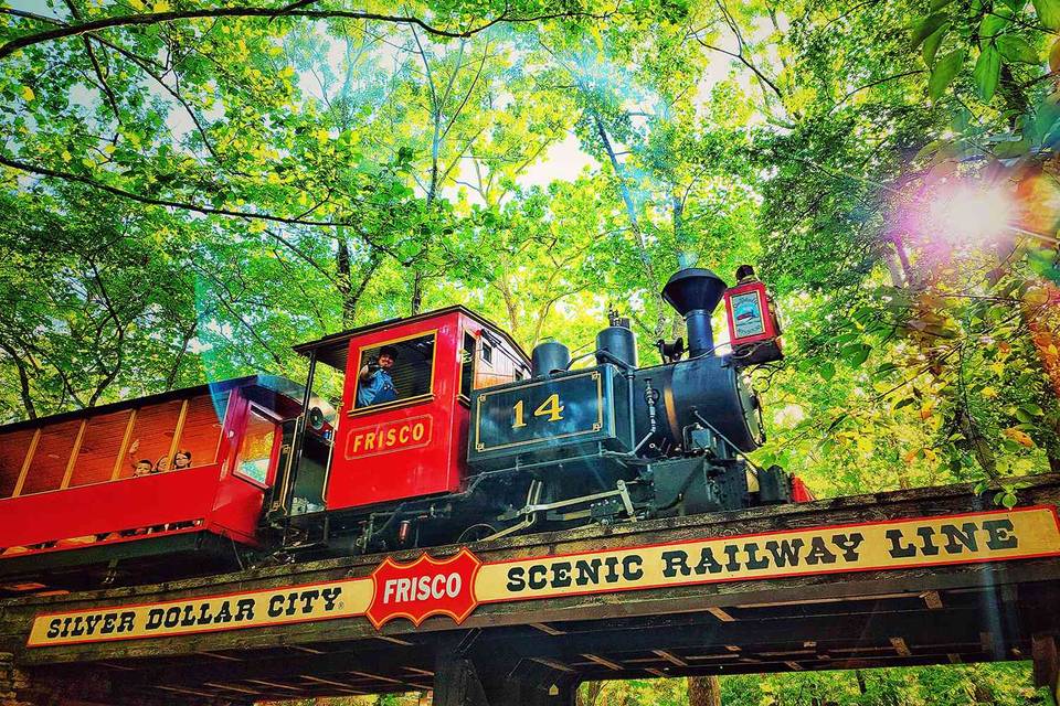 Frisco Silver Dollar Line Steam Train at Silver Dollar City