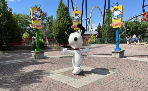 Snoopy Statue at Planet Snoopy — Cedar Point in Sandusky, Ohio