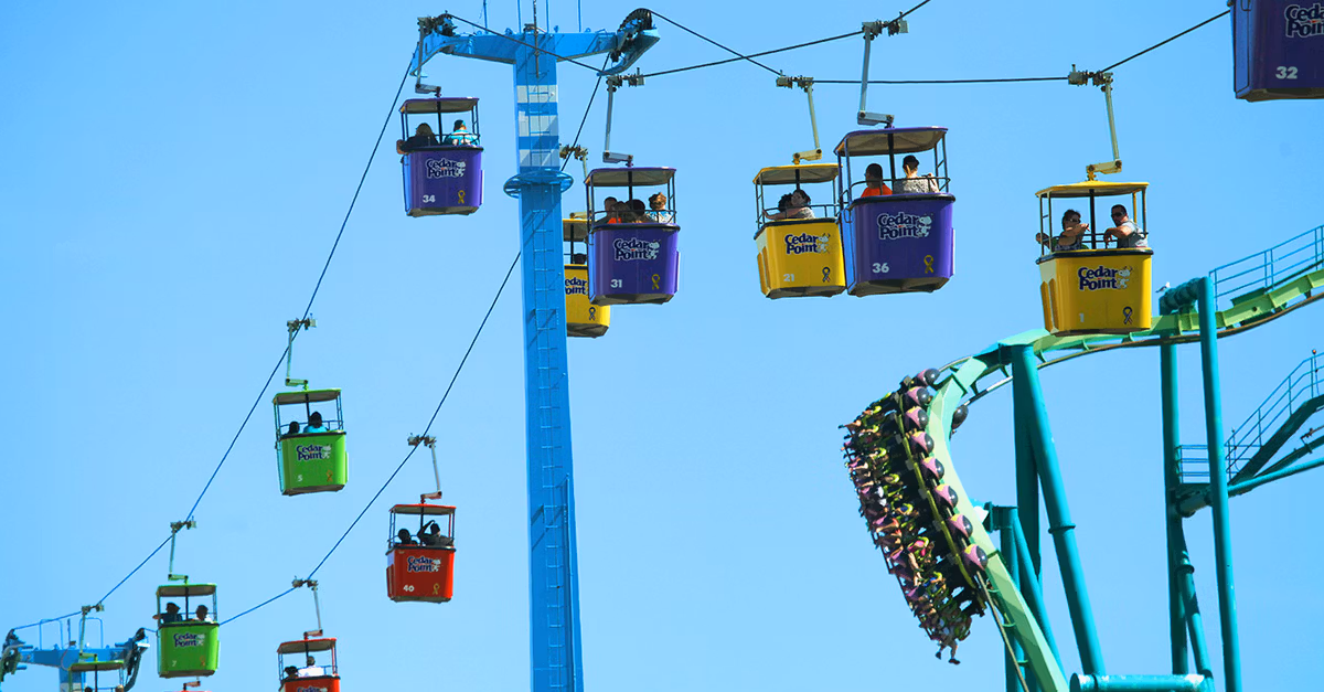 Sky Ride attraction at Cedar Point