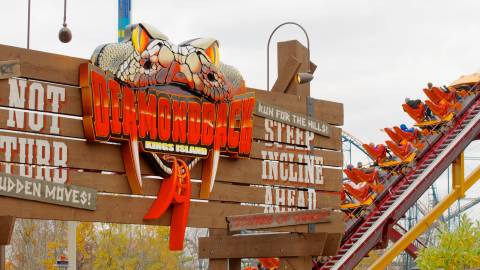Diamondback Roller Coaster Entrance at Kings Island