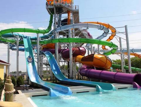 Tropical Plunge Water Slides at Soak City — Kings Island in Mason, Ohio