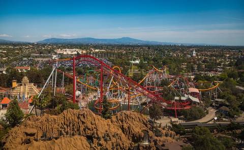 Panoramic Aerial View of Knott's Berry Farm
