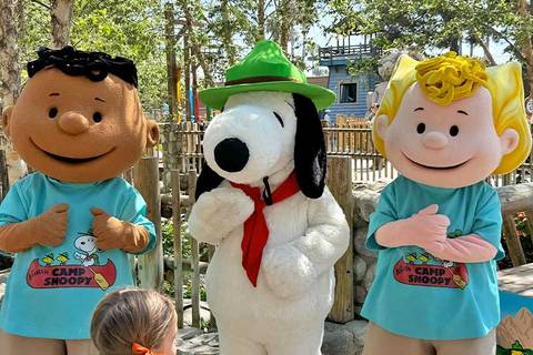 Peanuts Character Meet-and-Greet in Camp Snoopy — Knott's Berry Farm in Buena Park, California