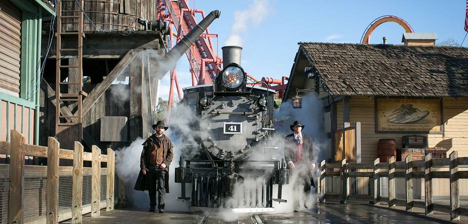 Calico Railroad transport attraction at Knott's Berry Farm