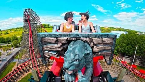 Front-Row Thrills on Wildcat's Revenge — Hersheypark in Hershey, Pennsylvania