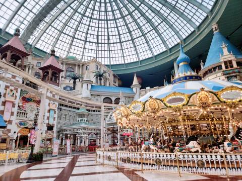 Camelot Carousel Under Lotte World's Glass Dome