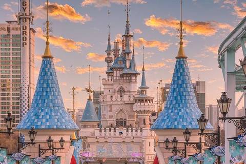 Sunset Over Lotte World's Magic Castle