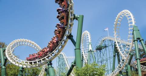 Python Roller Coaster Corkscrews at Efteling