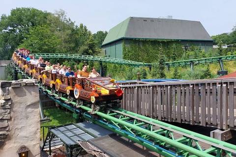 Riders on the Max & Moritz Roller Coaster — Efteling in Kaatsheuvel