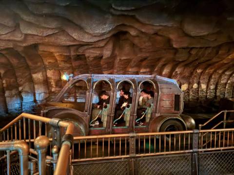 Journey to the Center of the Earth Ride Vehicle — Tokyo Disneyland in Urayasu, Chiba