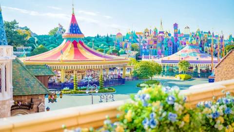 Fantasyland Featuring Castle Carrousel and Small World — Tokyo Disneyland in Urayasu, Chiba