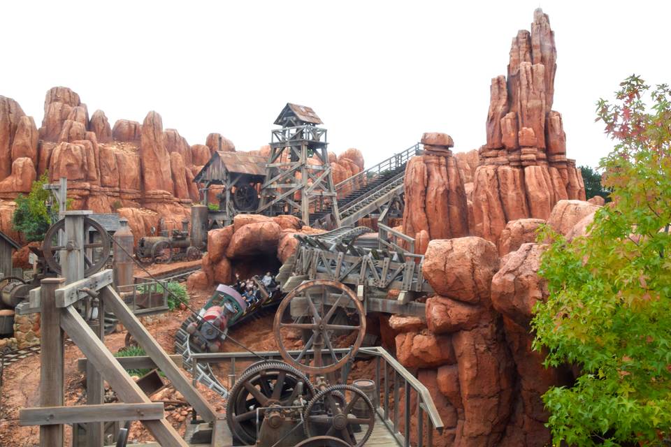 Big Thunder Mountain roller coaster at Tokyo Disneyland