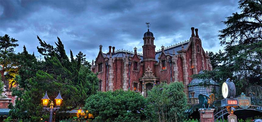 Haunted Mansion dark ride at Tokyo Disneyland