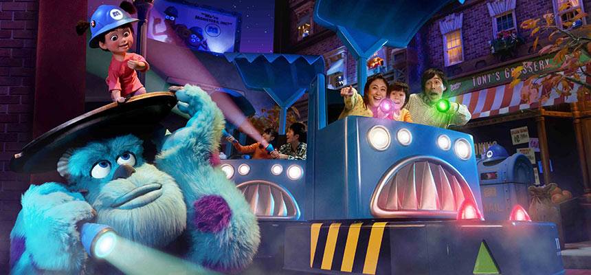 Monsters, Inc. Ride & Go Seek dark ride at Tokyo Disneyland