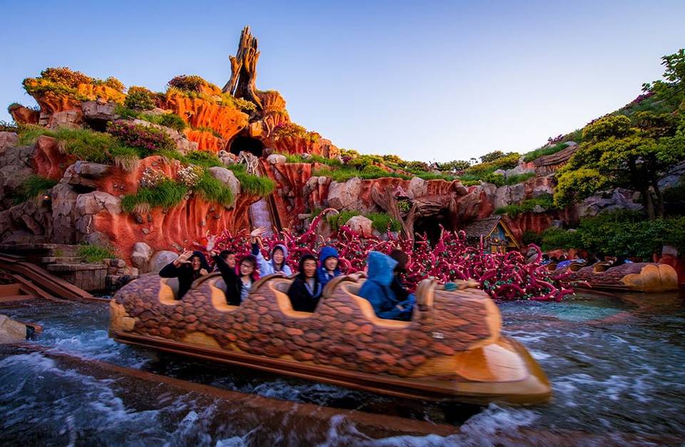 Splash Mountain water ride at Tokyo Disneyland